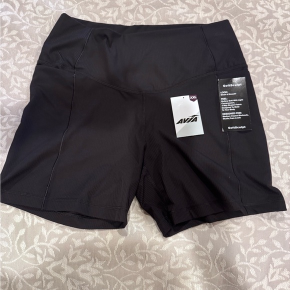 Avia Women's Athletic Black Shorts - Picture 1 of 10
